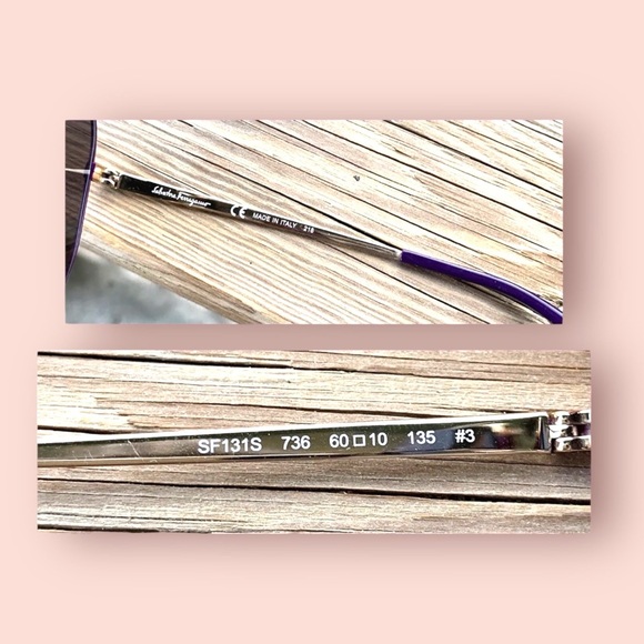 Salvatore Ferragamo Sunglasses + Case - Picture 11 of 12